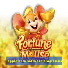 apple beta software programme